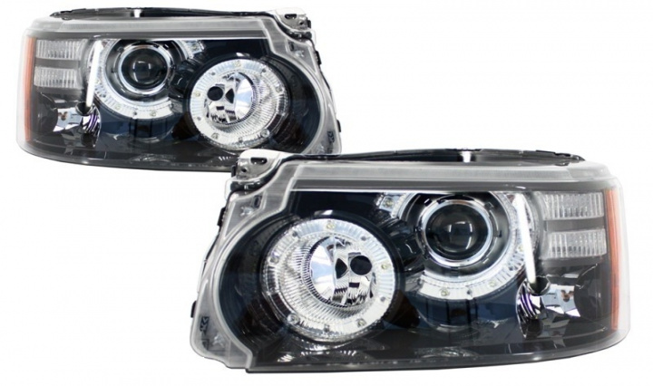 Faruri LED compatibil cu Range Rover Sport L320 (2009-2013) Facelift Design Tuning Land Rover Range Rover Sport 1 2005 2006 2007 2008 2009 HLRRSFOE