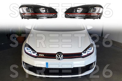 Faruri LED Compatibil Cu VW Golf 6 VI (2008-2012) 