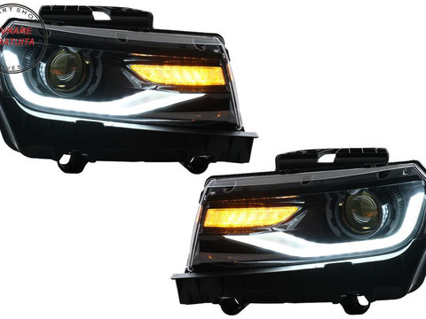 Faruri LED DRL Chevrolet Camaro (2014-2015) cu Semnal Dinamic Conversie la 2016+- livrare gratuita