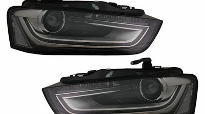 Faruri LED DRL compatibil cu Audi A4 B8.5 Facelift
