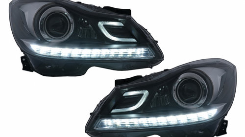 Faruri LED DRL compatibil cu Mercedes C-