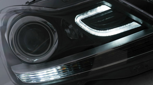 Faruri LED DRL compatibil cu Mercedes C-