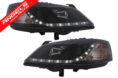 Faruri LED DRL Opel Astra G (09.1997-02.2004) Negr