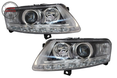 Faruri LED DRL Xenon Audi A6 C6 4F (04.2004-2008) 