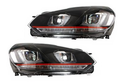 Faruri LED RHD compatibil cu VW Golf 6 VI (2008-up