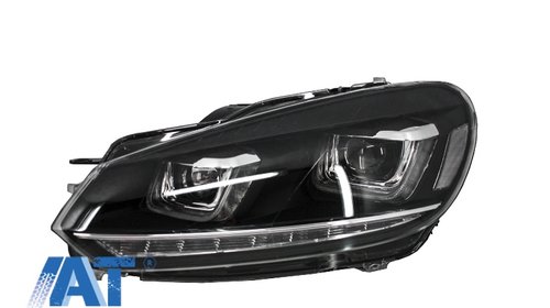 Faruri LED RHD compatibil cu VW Golf 6 V