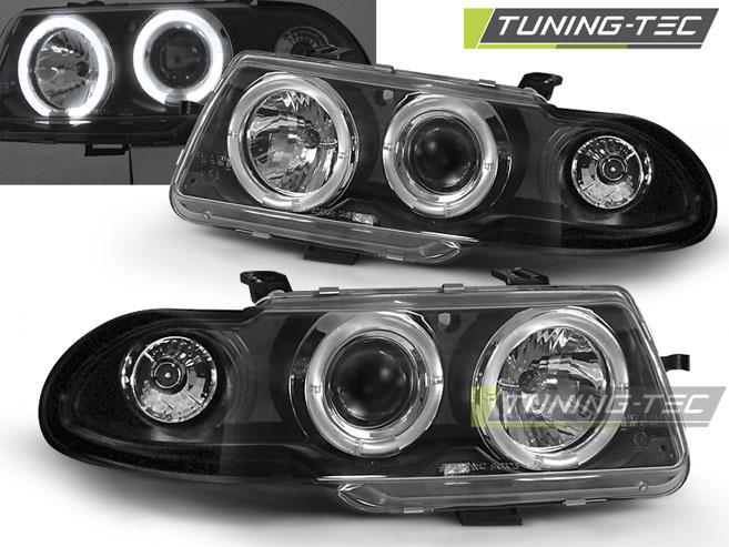 Faruri OPEL ASTRA F 09.91-08.94 Angel Eyes negru