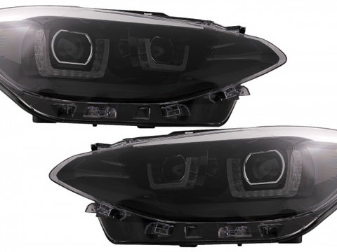 Faruri Osram LED DRL compatibil cu BMW 1 Series F20 F21 (06.2011-03.2015) Crom Tuning BMW Seria 1 F20/F21 2011 2012 2013 2014 2015 LEDHL108-CM