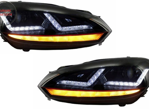 Faruri Osram LED VW Golf 6 VI (2008-2012) GTI Rosu LEDriving Semnal Dinamic