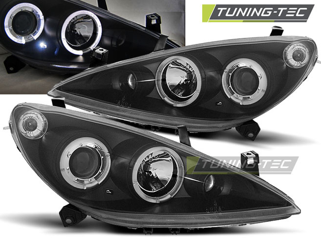Faruri PEUGEOT 307 04.01-06.05 Angel Eyes negru