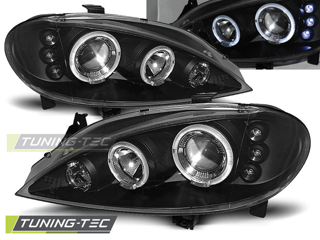 Faruri RENAULT MEGANE 03.99-10.02 Angel Eyes negru