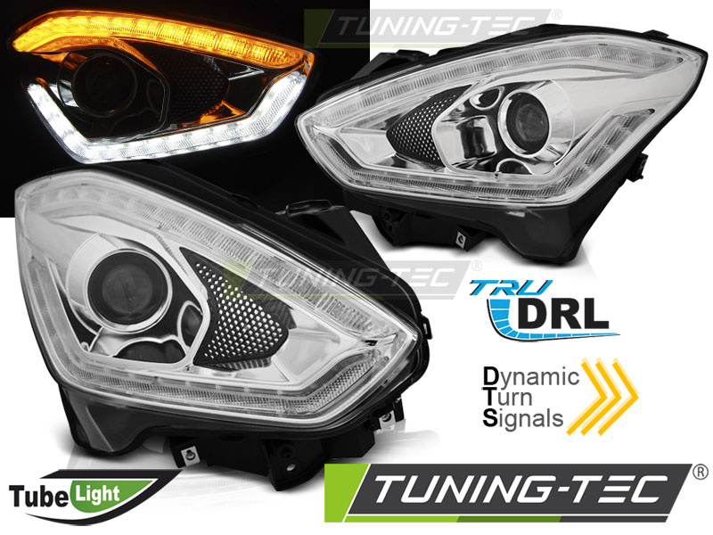 Faruri SUZUKI SWIFT VI 17- cu lumina tub SEQ crom