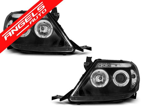 Faruri TOYOTA HILUX 05-11 ANGEL EYES Negru