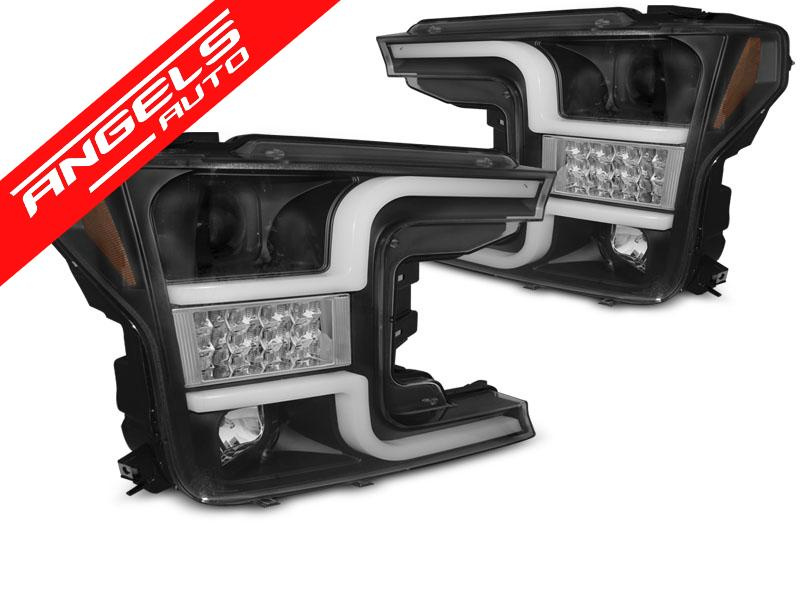 Faruri TUBE LIGHT compatibile cu Ford F150 MK13 (2017-2020) Negru