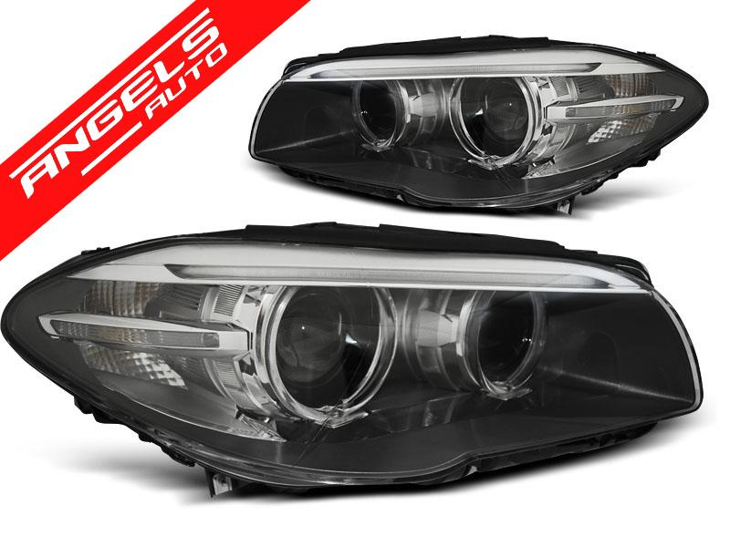 Faruri XENON Faruri ANGEL EYES LED DRL Negru potrivite pentru BMW F10,F11 10-07.13