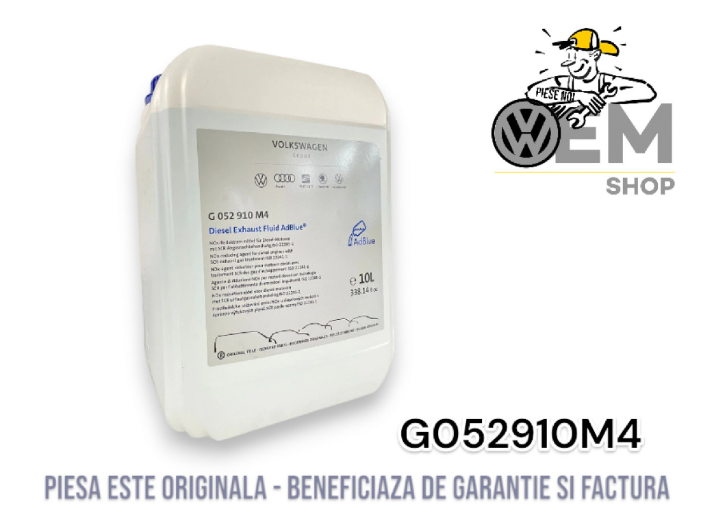 Fd solutie uree adblue  - aditiv filtru de particule vag [10l] produs nou original cod piesa G052910M4