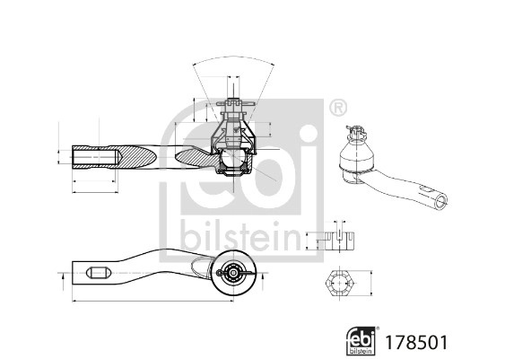 FEBI BILSTEIN Cap de bara 178501 montare