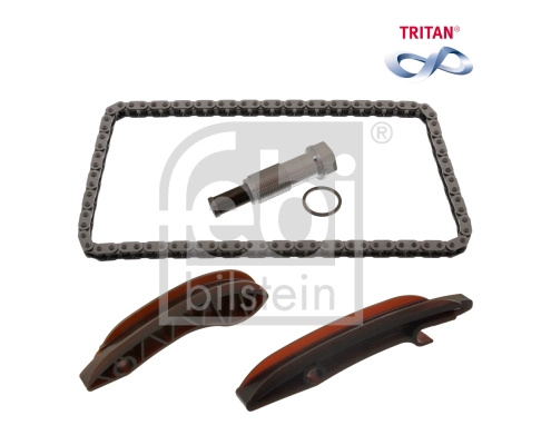 FEBI BILSTEIN chit lant de distributie 49507 montare deasupra pentru BMW 3 (G20, G80, G28) B47 D20 B; JA1 1995cc 190cp 140kW 2018 2019 2020 2021 2022 2023 2024 2025
