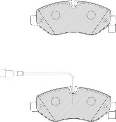 Ferodo set placute fata pt nissan cabstar,renault trucks maxity