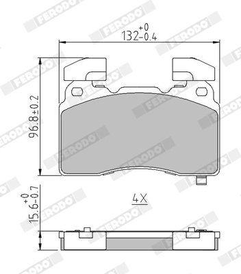 FERODO set placute frana,frana disc FDB5058 pentru masina OPEL INSIGNIA B Sports Tourer (Z18) 2017 2018 2019 2020 2021 2022 2023 2024 2025