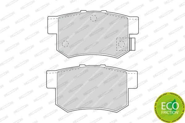 FERODO set placute frana,frana disc FDB956 pentru masina HONDA CIVIC VI Aerodeck (MB, MC) 1998 1999 2000 2001