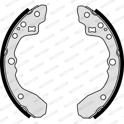 FERODO Set saboti frana FSB609 compatibil cu KIA CERATO I hatchback (LD) 2005 2006