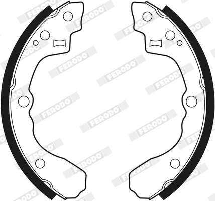 FERODO Set saboti frana FSB609 la masina