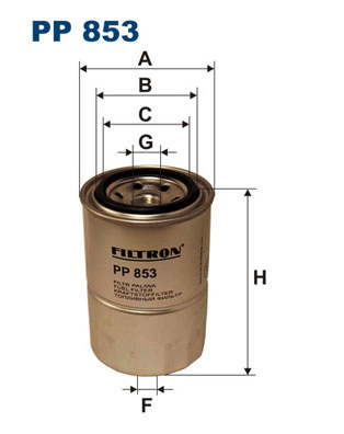 FILTRON filtru combustibil PP853 compatibil cu MITSUBISHI COLT III (C5_A) 1988 1989 1990 1991 1992