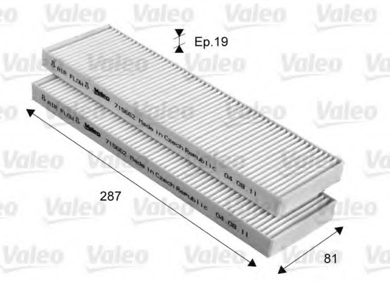 Filtru 715662 VALEO pentru Hyundai I20