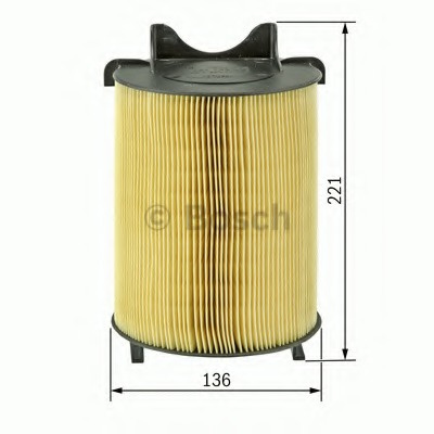 Filtru aer 1 457 433 576 BOSCH pentru Vw Passat Vw Touran Vw Jetta Vw Vento Audi A3 Vw Golf Vw Caddy Vw Beetle Vw Novo Vw Rabbit Seat Altea Skoda Laura Skoda Octavia Seat Toledo Seat Leon Vw Eos Vw Bora Vw Tiguan