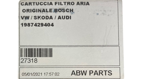 Filtru aer AUDI A3 II Sportback (8PA) [ 