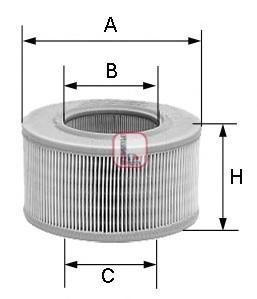 Filtru aer AUSTIN 1000-Series MK II, AUSTIN MINI, AUSTIN ALLEGRO hatchback (ADO 67) - SOFIMA S 3360 A