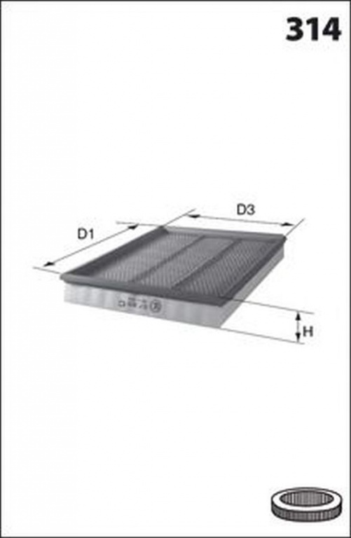 Filtru aer BMW X5 E53 LUCAS FILTERS LFAF126