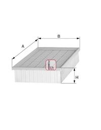 Filtru aer BMW Z3 cupe (E36) (1997 - 2003) SOFIMA S 3991 A
