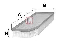 Filtru aer BMW Z4 (E85), BMW 5 limuzina (E60), BMW 5 Touring (E61) - SOFIMA S 3251 A
