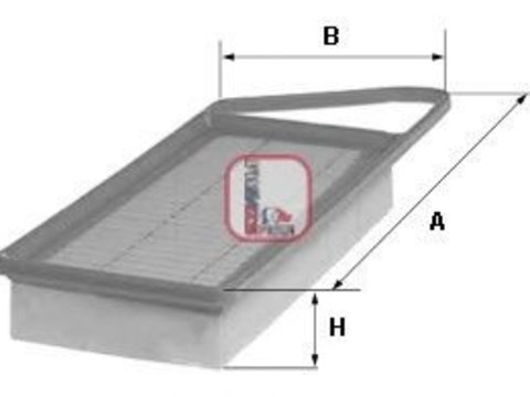 Filtru aer CITROËN C3 II (2009 - 2016) SOFIMA S 5702 A