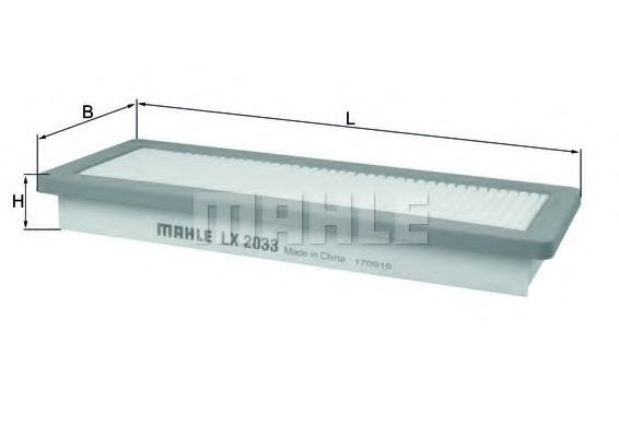 Filtru aer CITROËN C4 I (LC_) (2004 - 2011) MAHLE