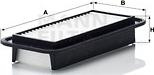 Filtru aer CITROEN C1 DAIHATSU SIRION PEUGEOT 107 SUBARU JUSTY IV TOYOTA AYGO YARIS 1.0-1.3 04.99- TOYOTA YARIS II (_P9_), Hatchback, 01.2005 - 12.2014 Mann-Filter C 2610