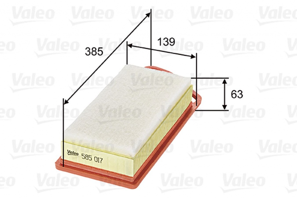 Filtru aer CITROEN C3 Pluriel HB VALEO 585017