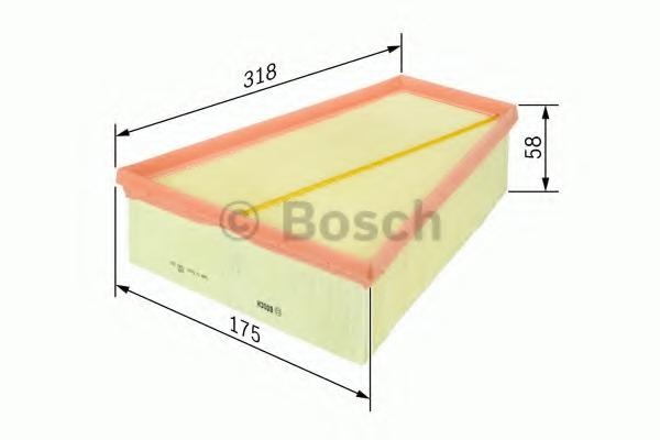 Filtru aer Citroen ZX (N2), PEUGEOT 306 hatchback (7A, 7C, N3, N5), PEUGEOT 306 Cabriolet (7D, N3, N5) - BOSCH 1 457 433 543