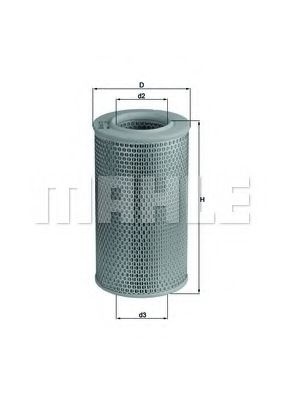 Filtru aer FIAT DUCATO platou / sasiu (230) (1994 - 2002) MAHLE ORIGINAL LX 611