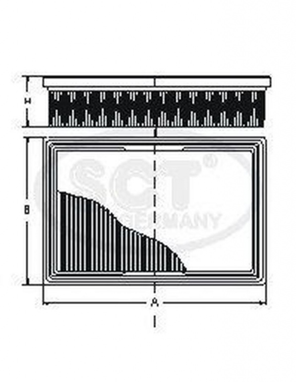 Filtru aer FORD MONDEO II BAP SCT GERMANY SB559