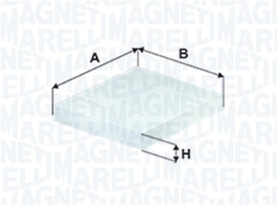 Filtru, aer habitaclu (350208066590 MAGNETI MARELLI) BMW