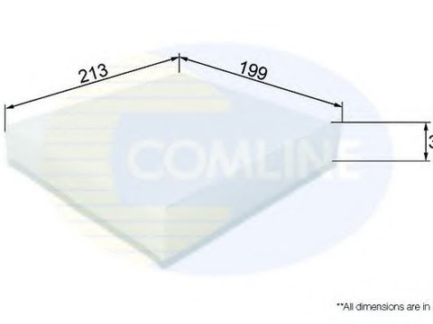 Filtru, aer habitaclu ALFA ROMEO SPIDER (939_, 939) (2006 - 2010) COMLINE EKF173 piesa NOUA