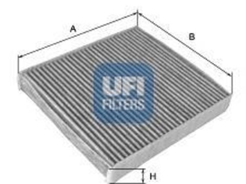 Filtru, aer habitaclu AUDI 90 (8C, B4), AUDI 80 Avant (8C, B4), AUDI COUPE (89, 8B) - UFI 54.195.00