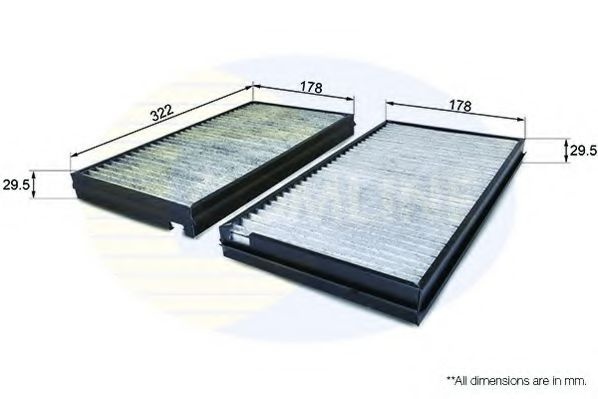 Filtru, aer habitaclu BMW Seria 5 (E60) (2003 - 2010) COMLINE EKF158A piesa NOUA