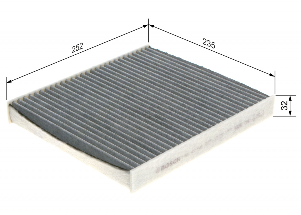Filtru, aer habitaclu BOSCH 1 987 432 543