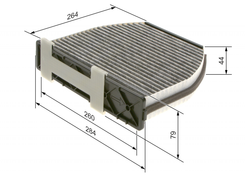 Filtru, aer habitaclu BOSCH 1 987 435 00
