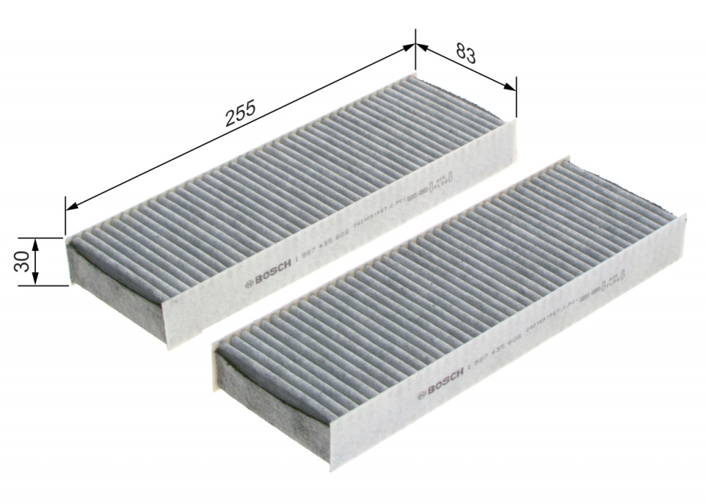 Filtru, aer habitaclu BOSCH 1 987 435 60