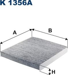 Filtru. aer habitaclu Cabin filter with activated carbon with polifenol DODGE DURANGO JEEP GRAND CHEROKEE GRAND CHEROKEE I Filtron K 1356A